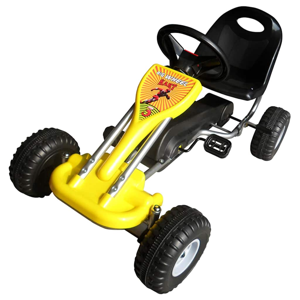 pedal go-kart for kids yellow