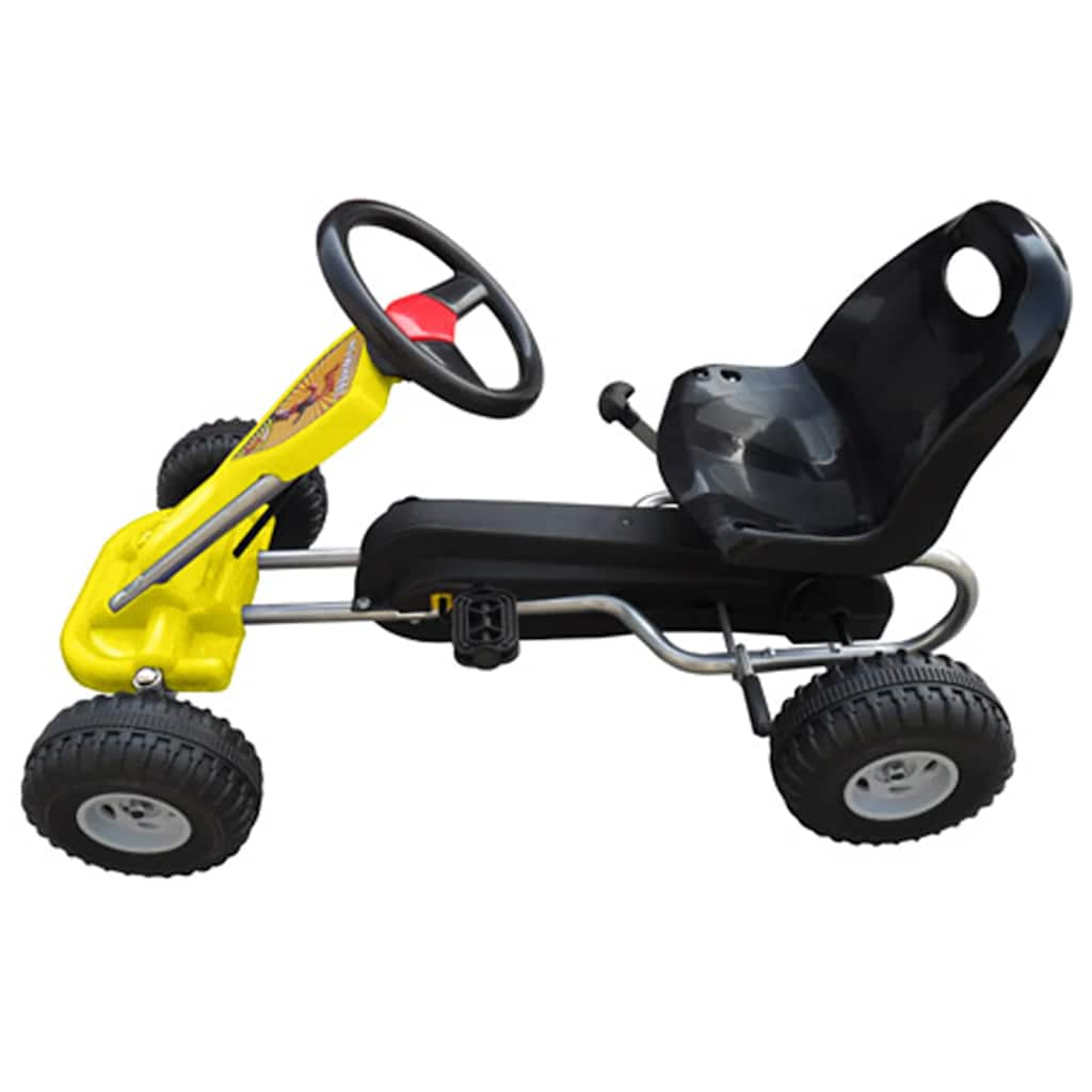 pedal go-kart for kids yellow