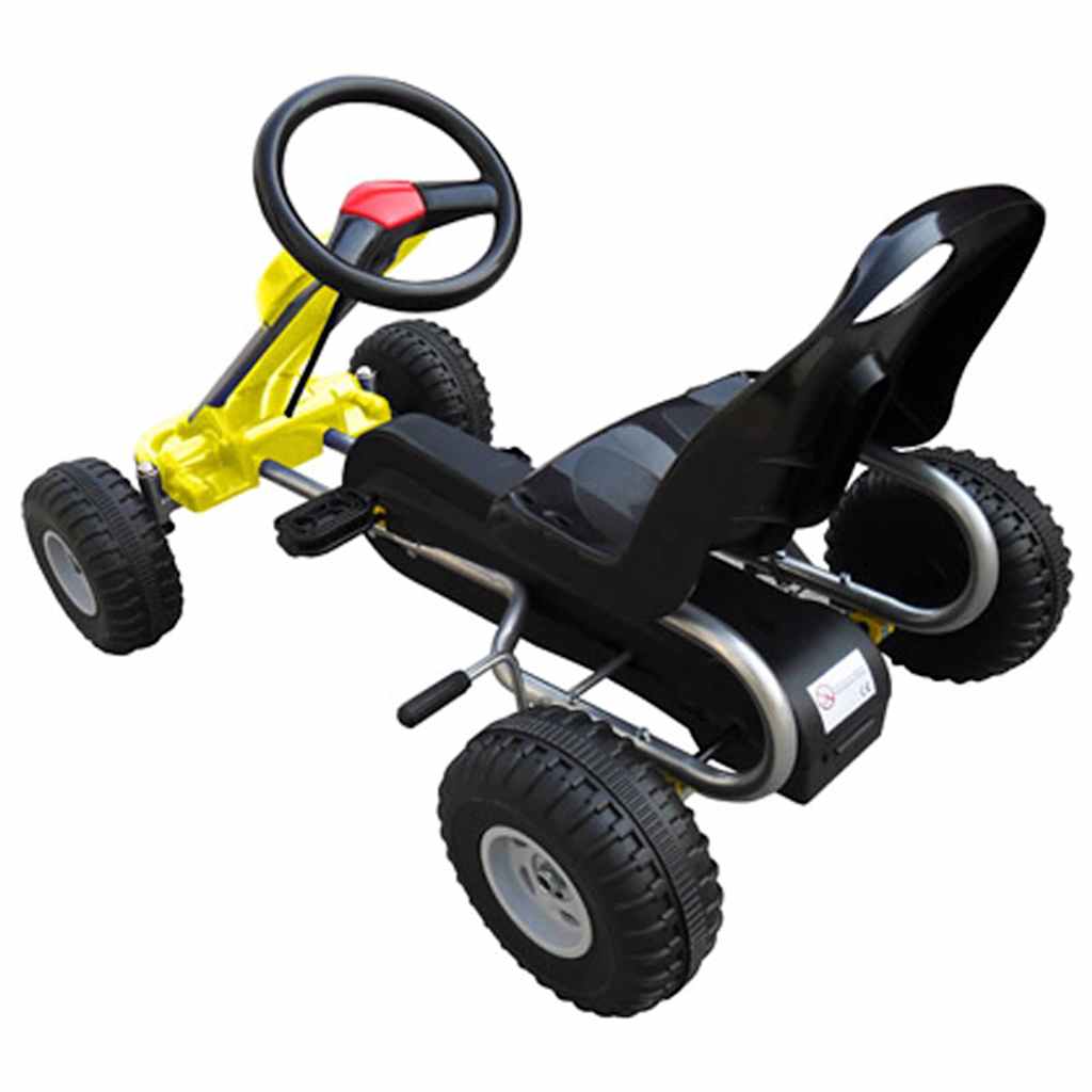 pedal go-kart for kids yellow