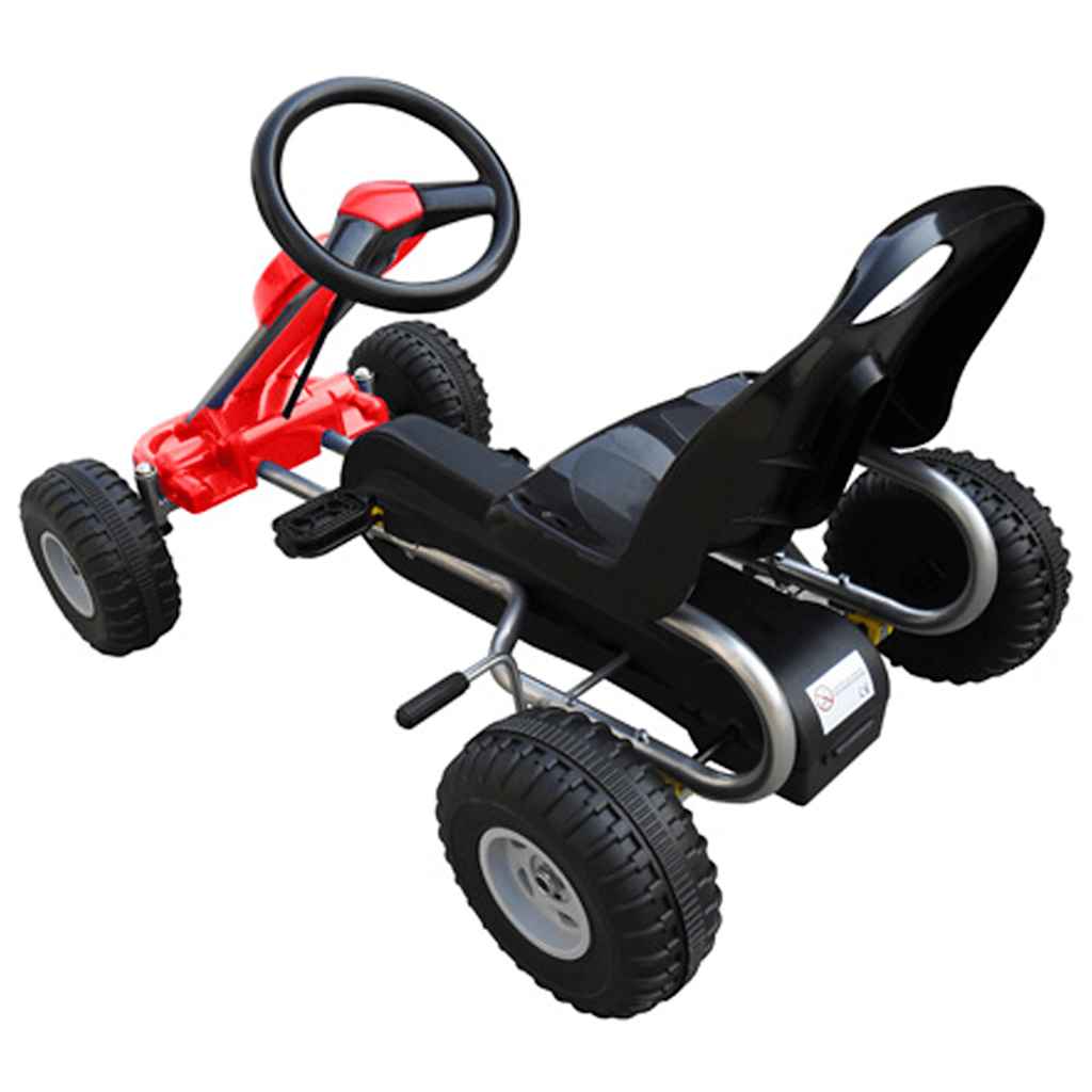 pedal go-kart for kids red