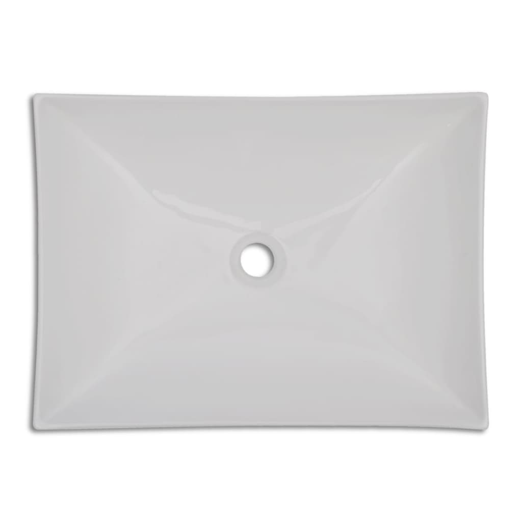 Bathroom Ceramic Porcelain Sink White High Gloss