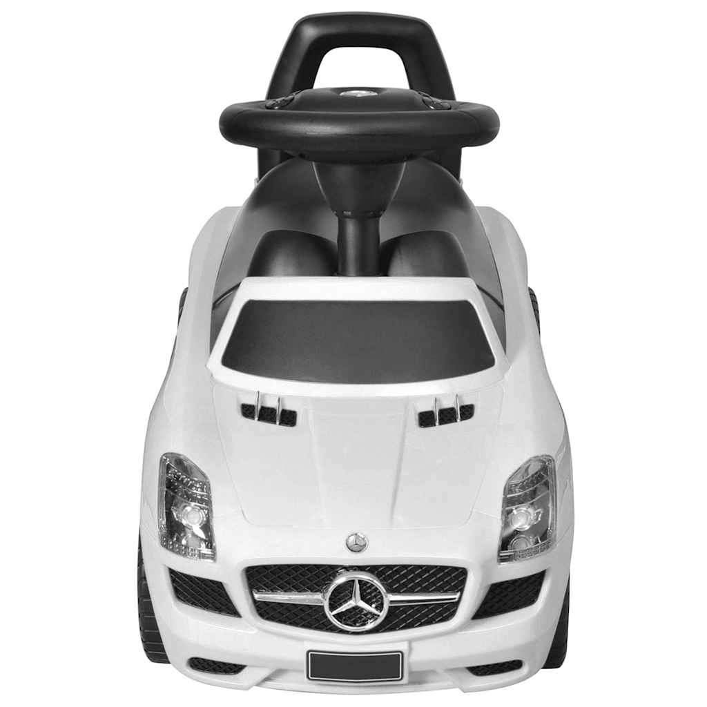 push-along children's toy car white