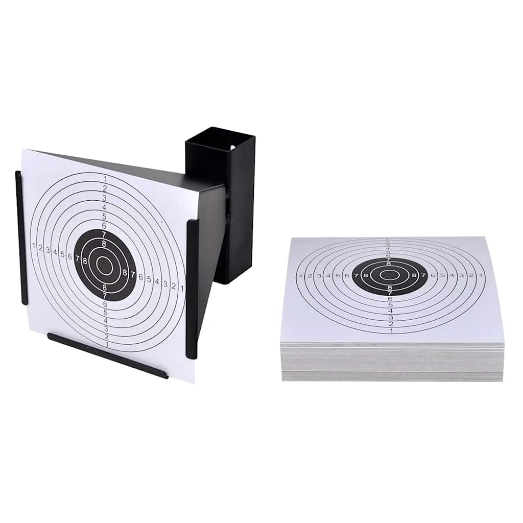 14 cm funnel-shaped target holder + 100 paper targets