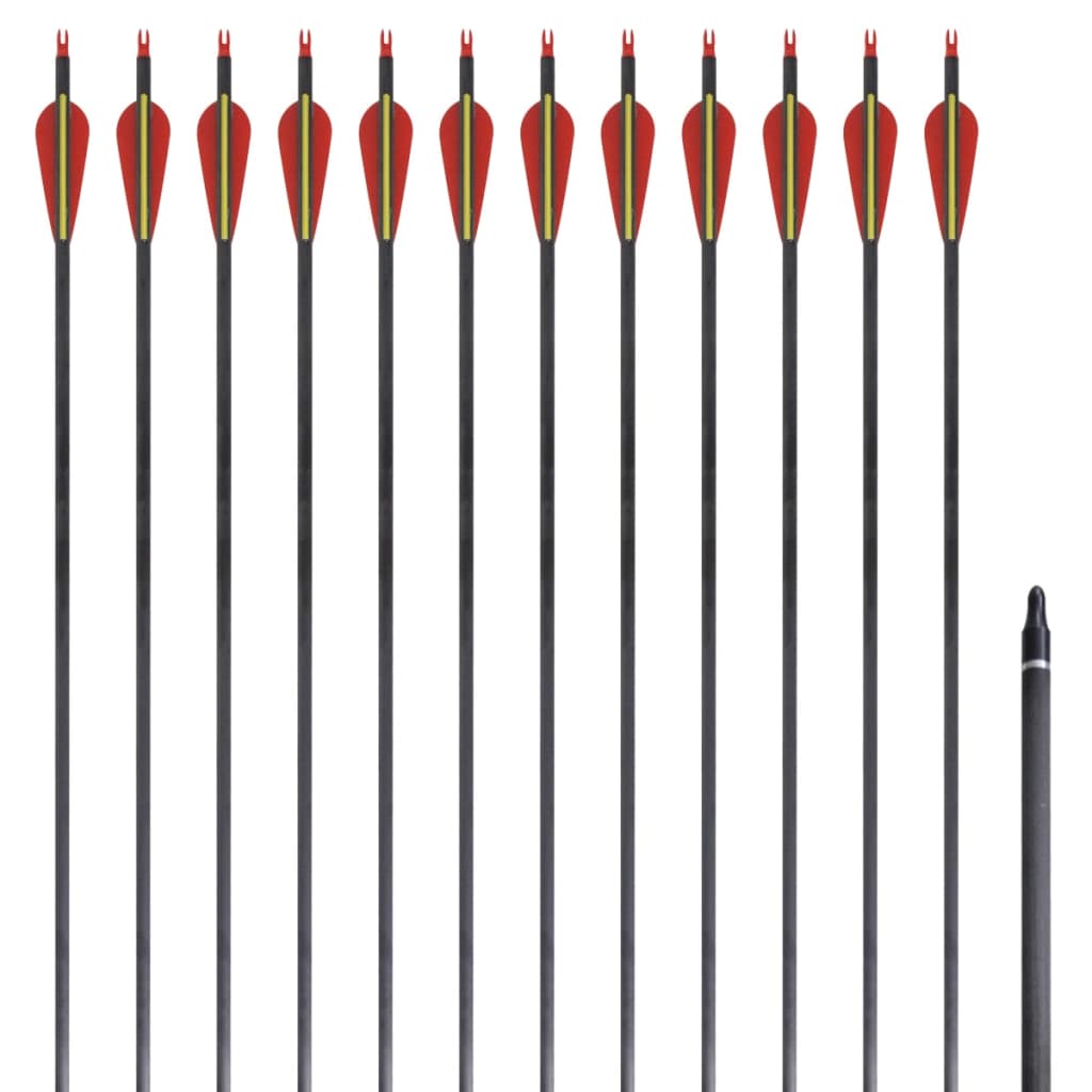 Süsiniktorust vibunooled 30 tolli 0,76 cm 12 tk