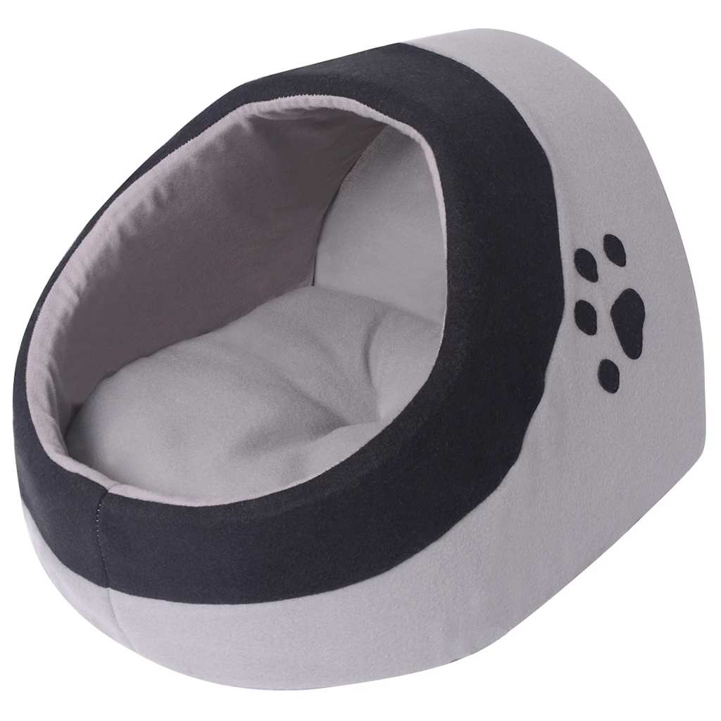 cat bed grey and black M