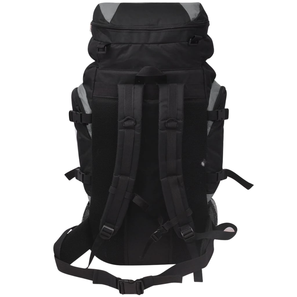 hiking bag XXL 75 l black and grey