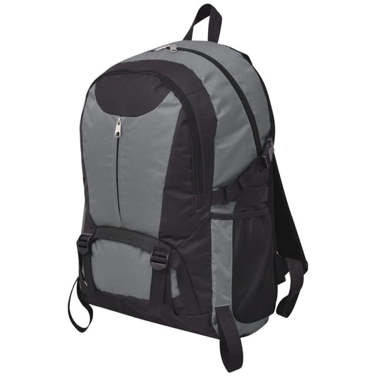 hiking bag 40 l, black and gray