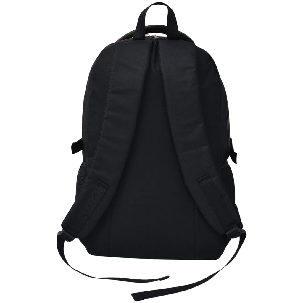 backpack 40 l, black and camouflage