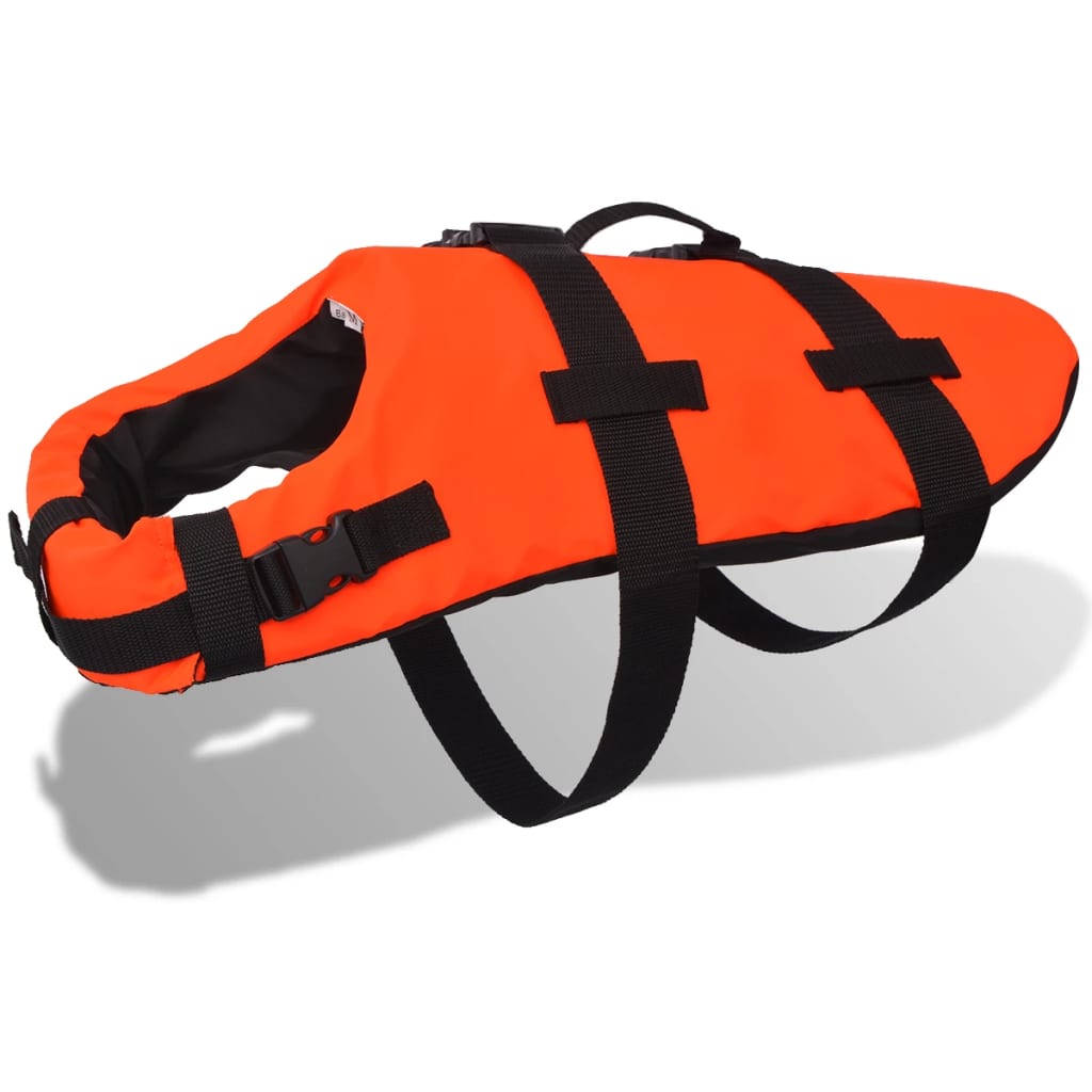 dog life jacket M, orange