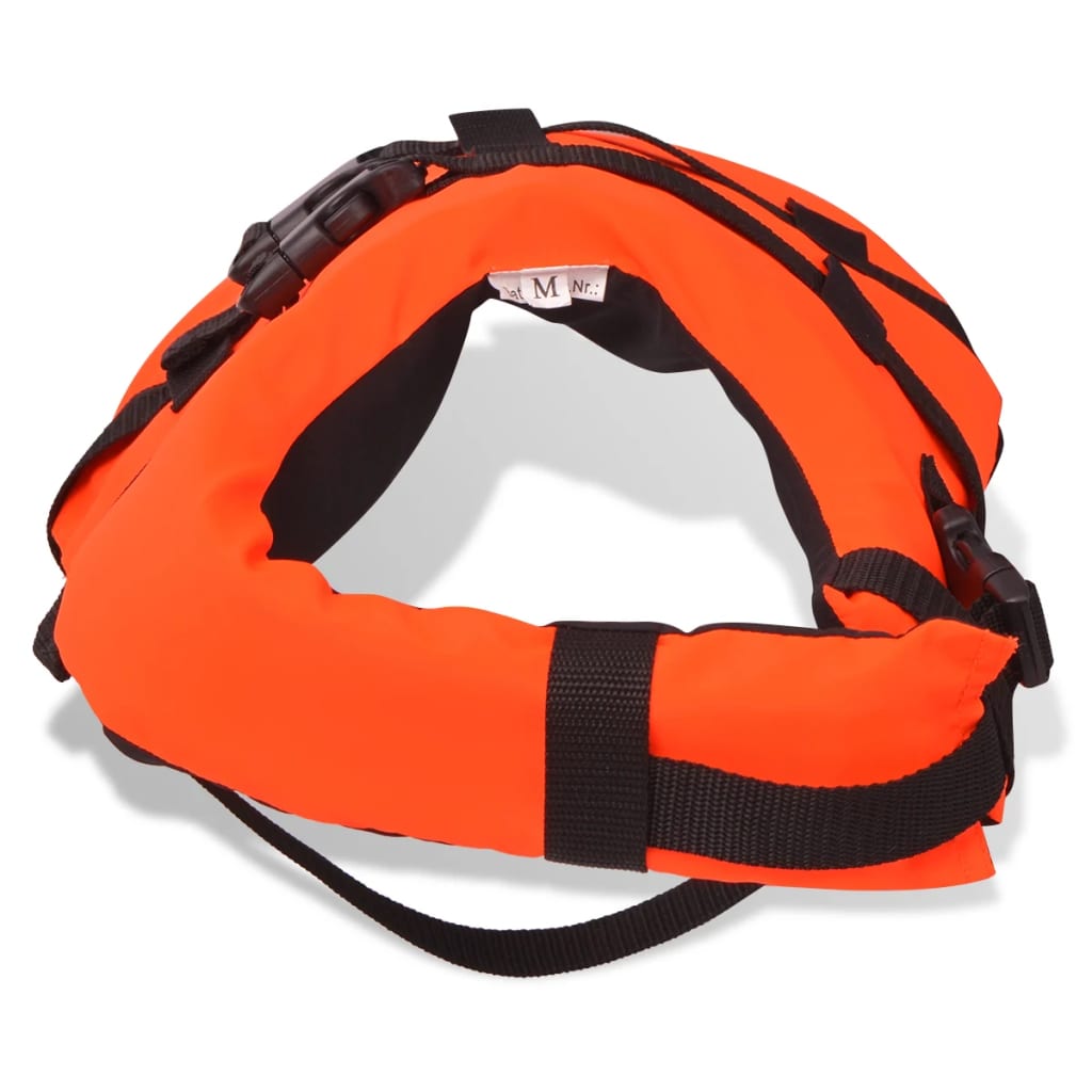 dog life jacket M, orange