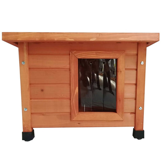 outdoor cat house, 57x45x43 cm wood, brown