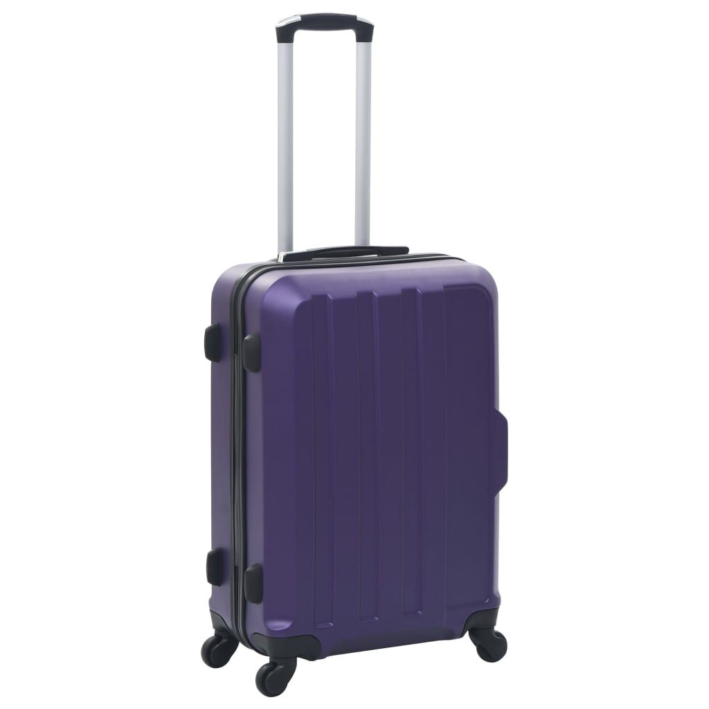 hard case, 3 pcs, purple, ABS