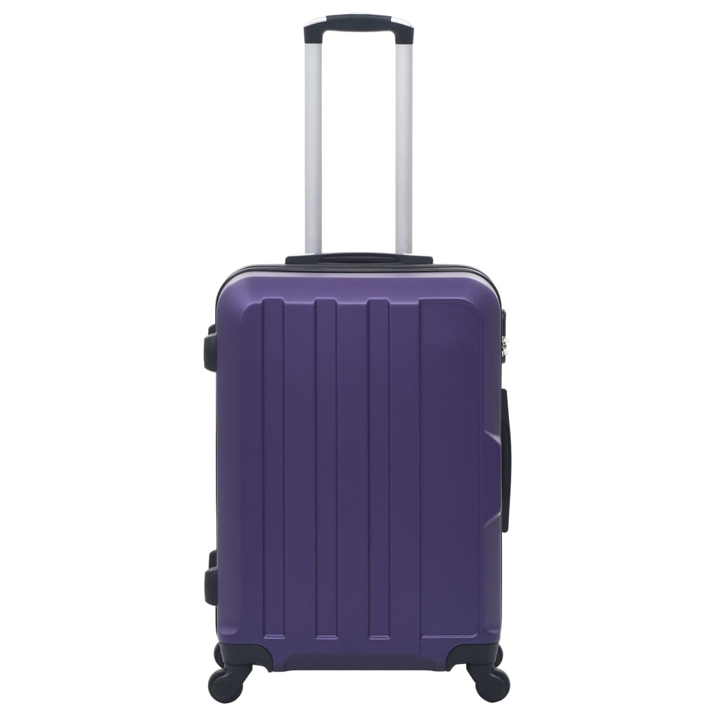 hard case, 3 pcs, purple, ABS