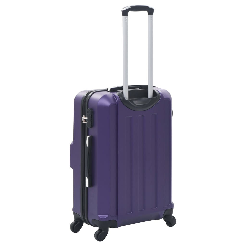 hard case, 3 pcs, purple, ABS