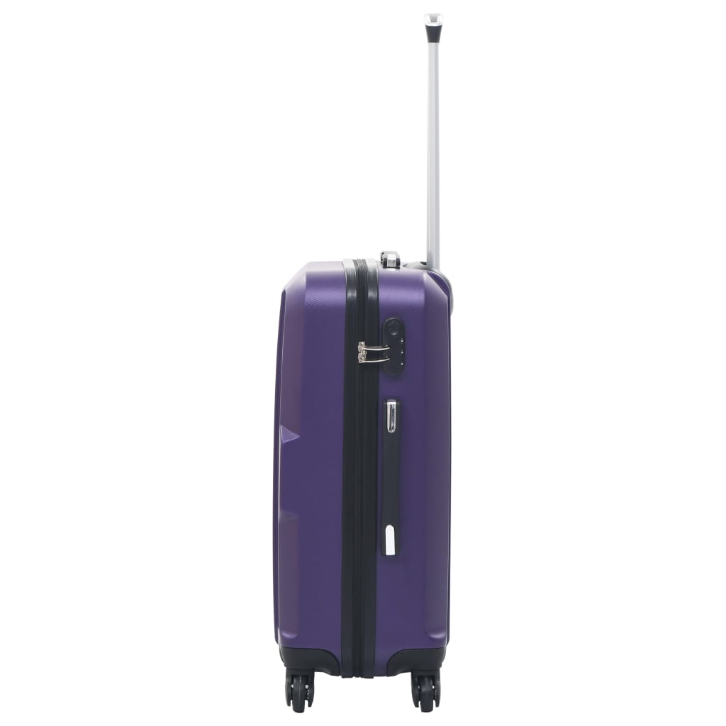 hard case, 3 pcs, purple, ABS