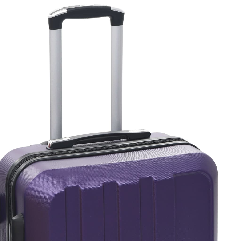 hard case, 3 pcs, purple, ABS