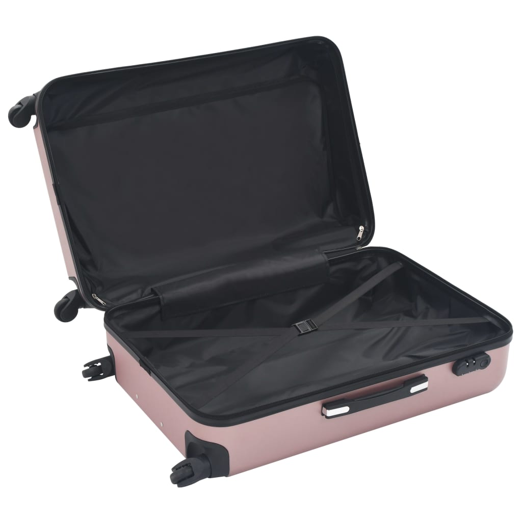 hard case 3 pcs rose gold ABS