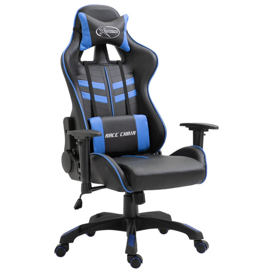 gaming chair, blue, leatherette