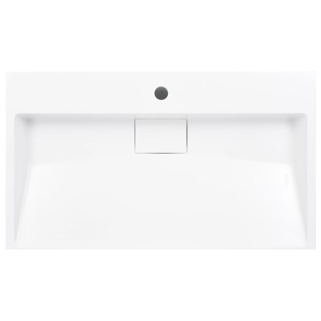 sink 80 x 46 x 11 cm mineral cast/marble cast, white