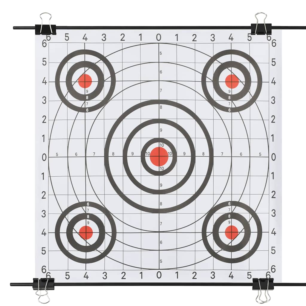 paper target base with targets 78 x 76 cm, steel