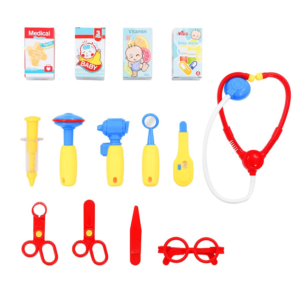 15-piece children's doctor play set, 38x30x67.5 cm