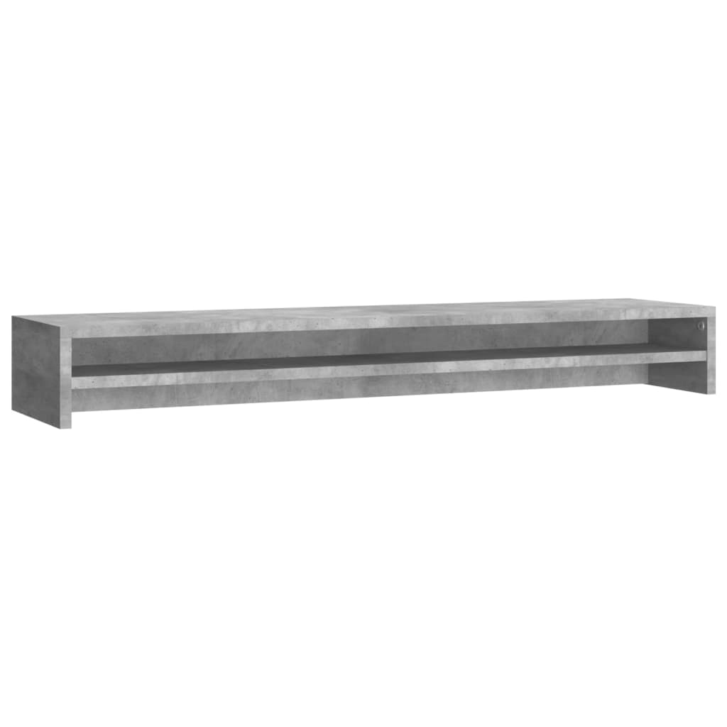 monitor stand, concrete gray, 100 x 24 x 13 cm, artificial wood