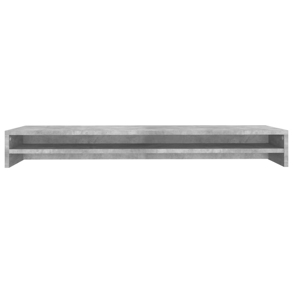 monitor stand, concrete gray, 100 x 24 x 13 cm, artificial wood