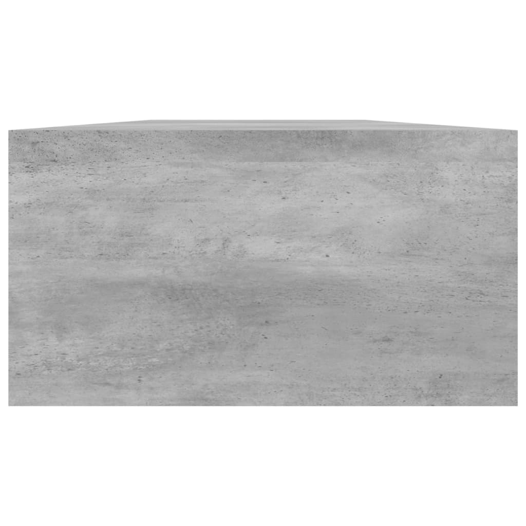 monitor stand, concrete gray, 100 x 24 x 13 cm, artificial wood