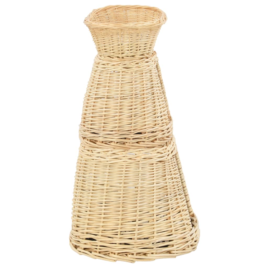 3-piece cat basket with cushions, 47 x 34 x 60 cm, natural willow