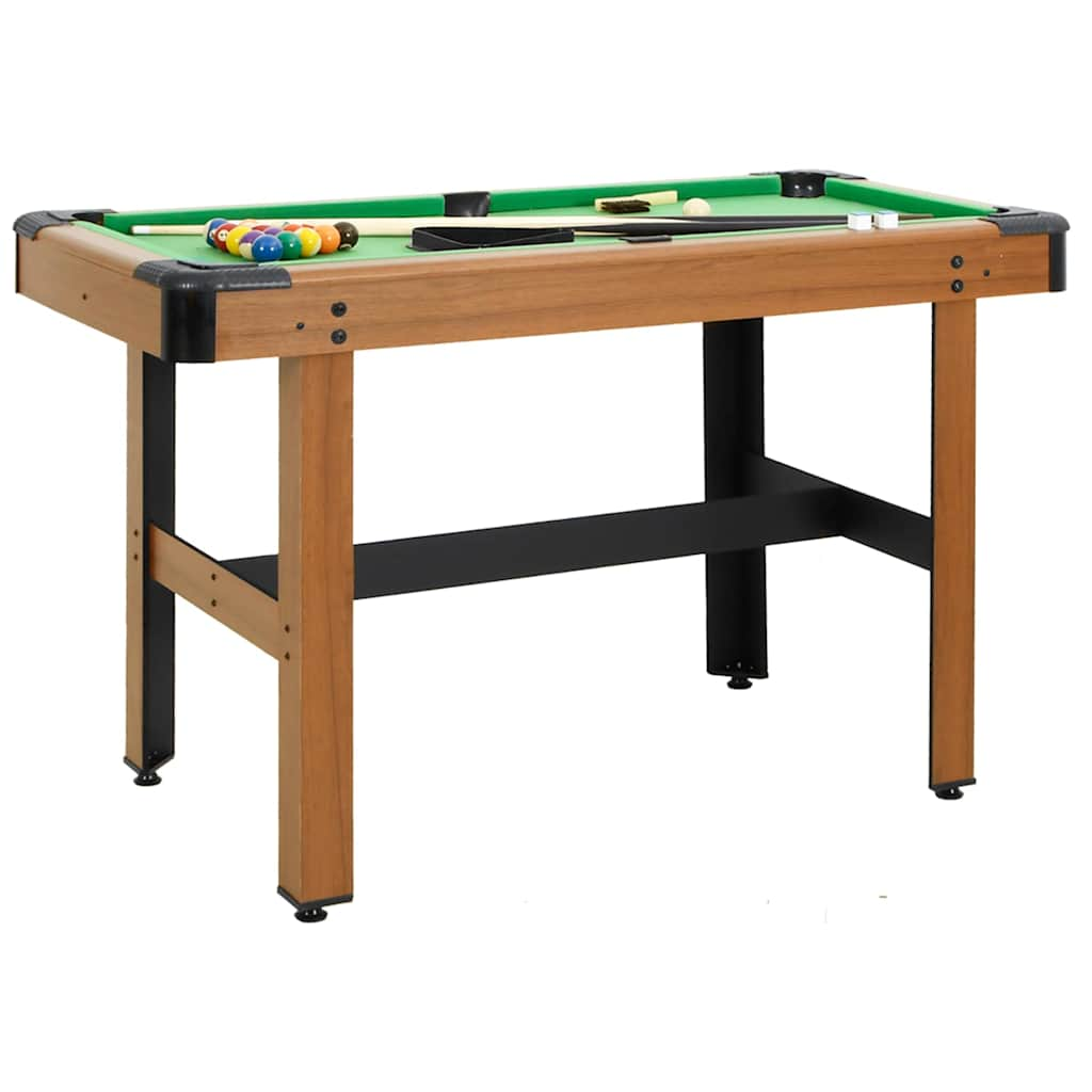 pool table 122 x 61 x 76 cm, brown