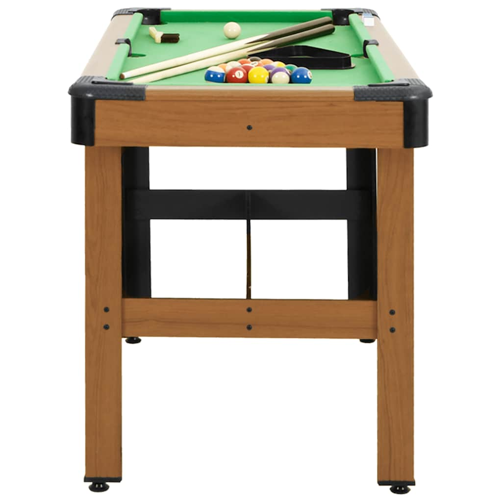 pool table 122 x 61 x 76 cm, brown