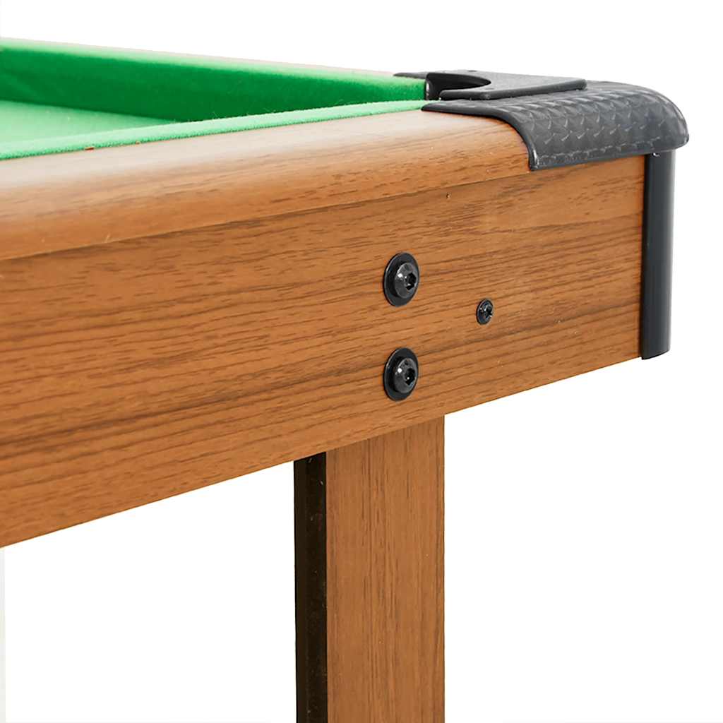 pool table 122 x 61 x 76 cm, brown