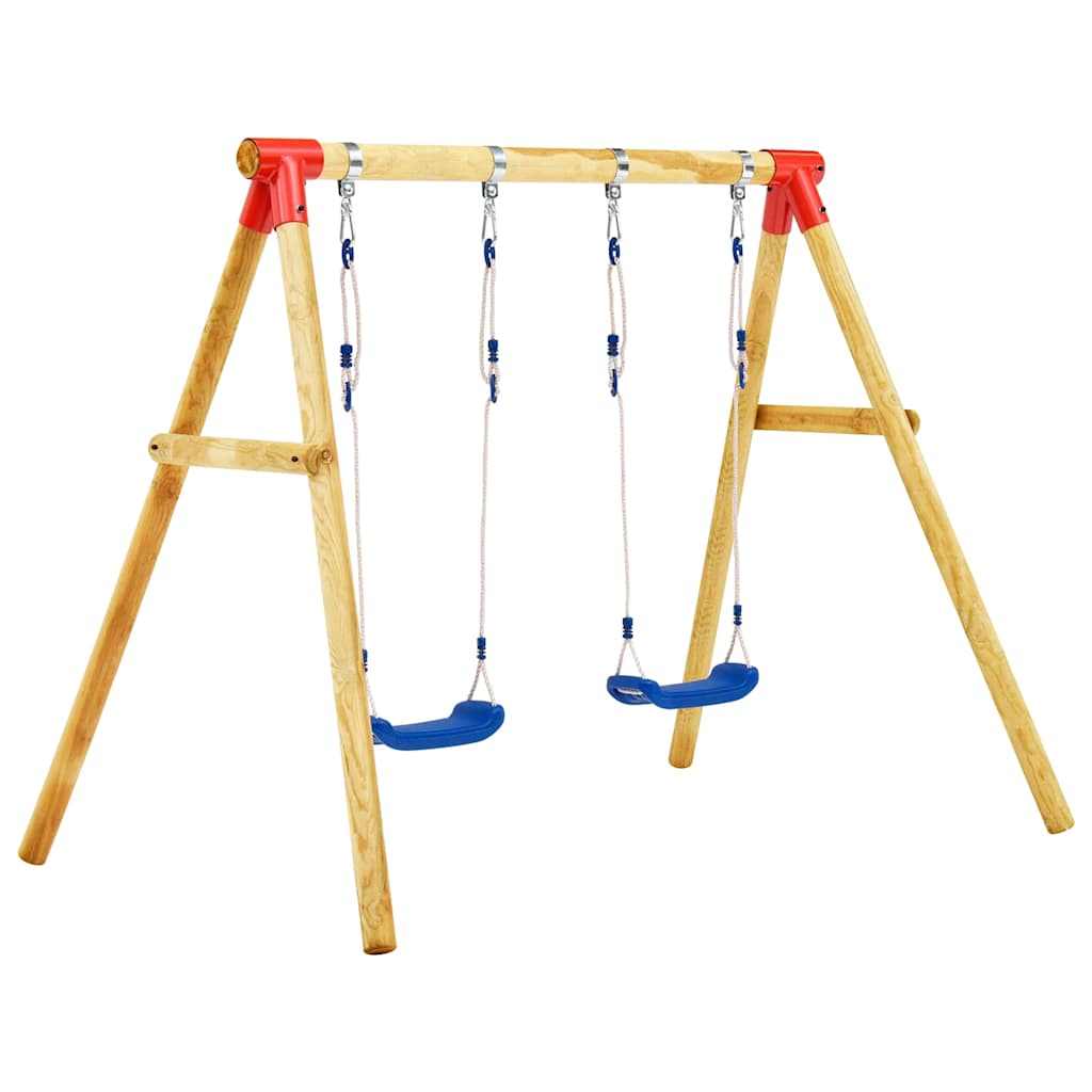 Swing set 230 x 130 x 166 cm made of pine wood