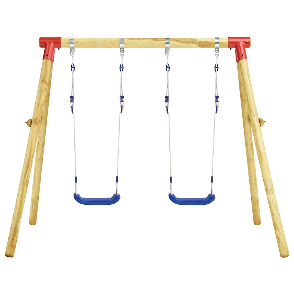 Swing set 230 x 130 x 166 cm made of pine wood