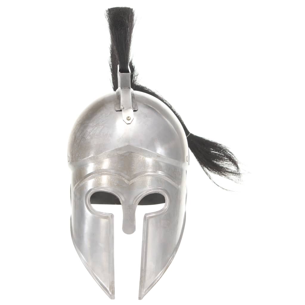 Greek helmet replica LARP, silver, steel