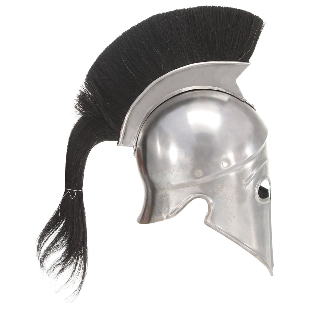 Greek helmet replica LARP, silver, steel