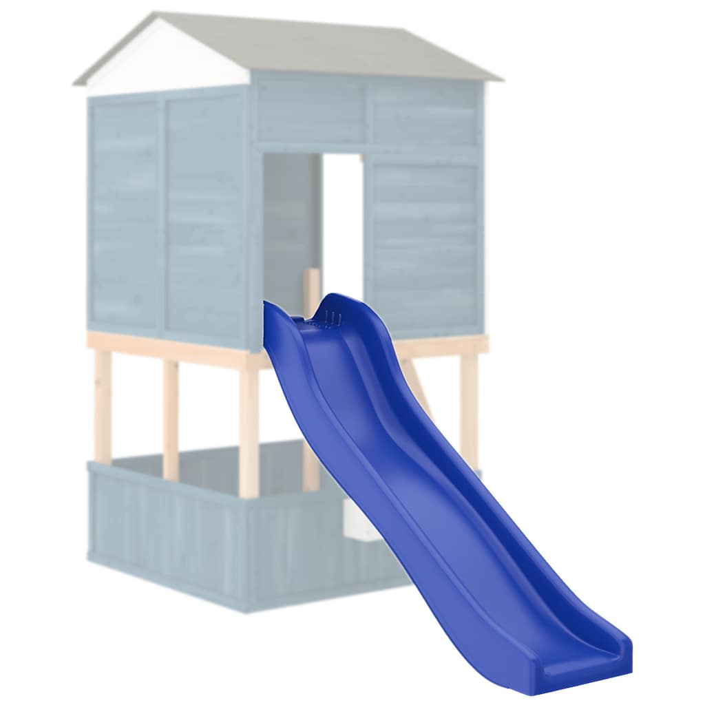 playground slide, blue, 175 x 38 x 23 cm, polypropylene