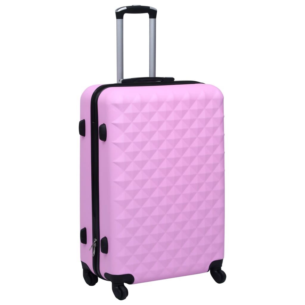 hard case 3 pcs pink ABS