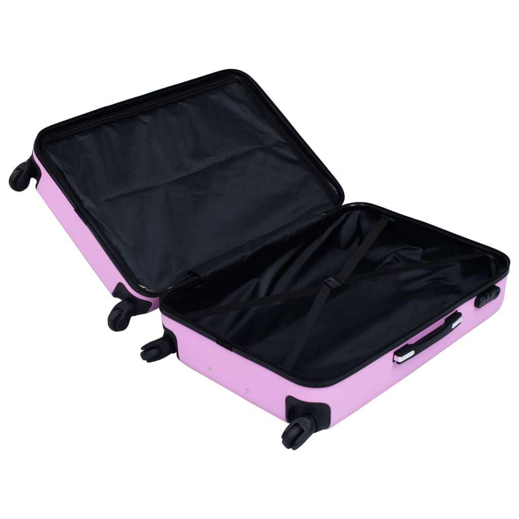 hard case 3 pcs pink ABS