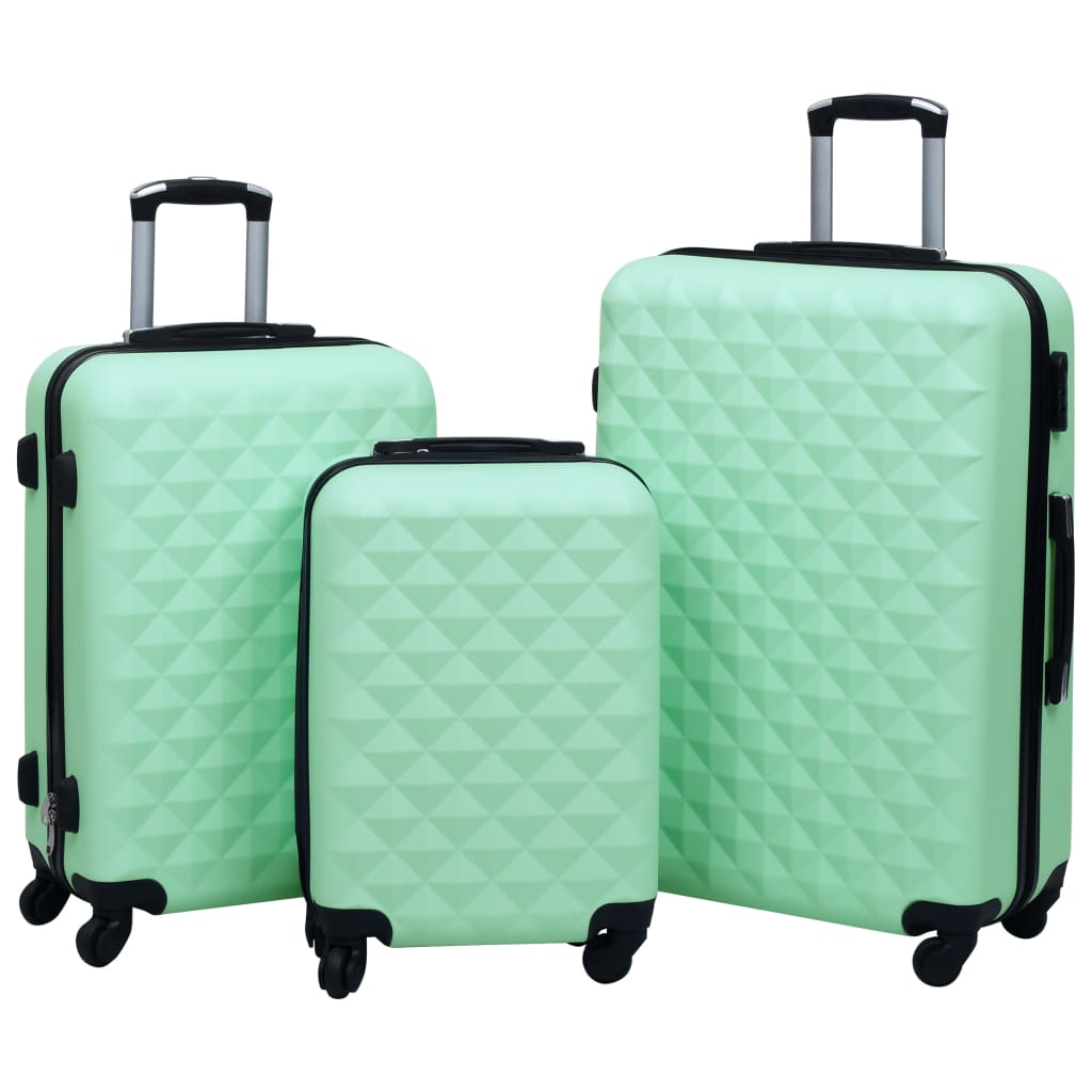 hard case 3 pcs mint green ABS