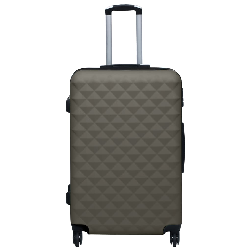 hard case 2 pcs anthracite grey ABS