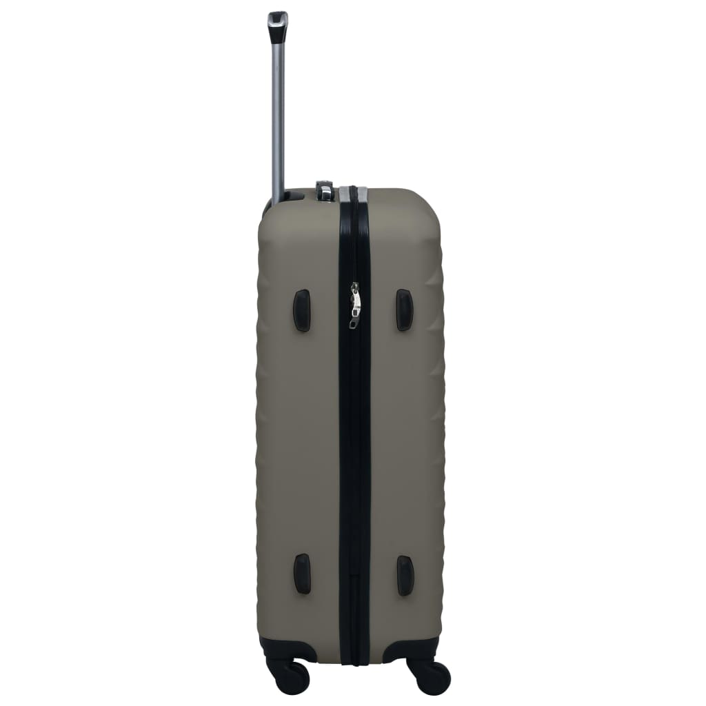 hard case 2 pcs anthracite grey ABS