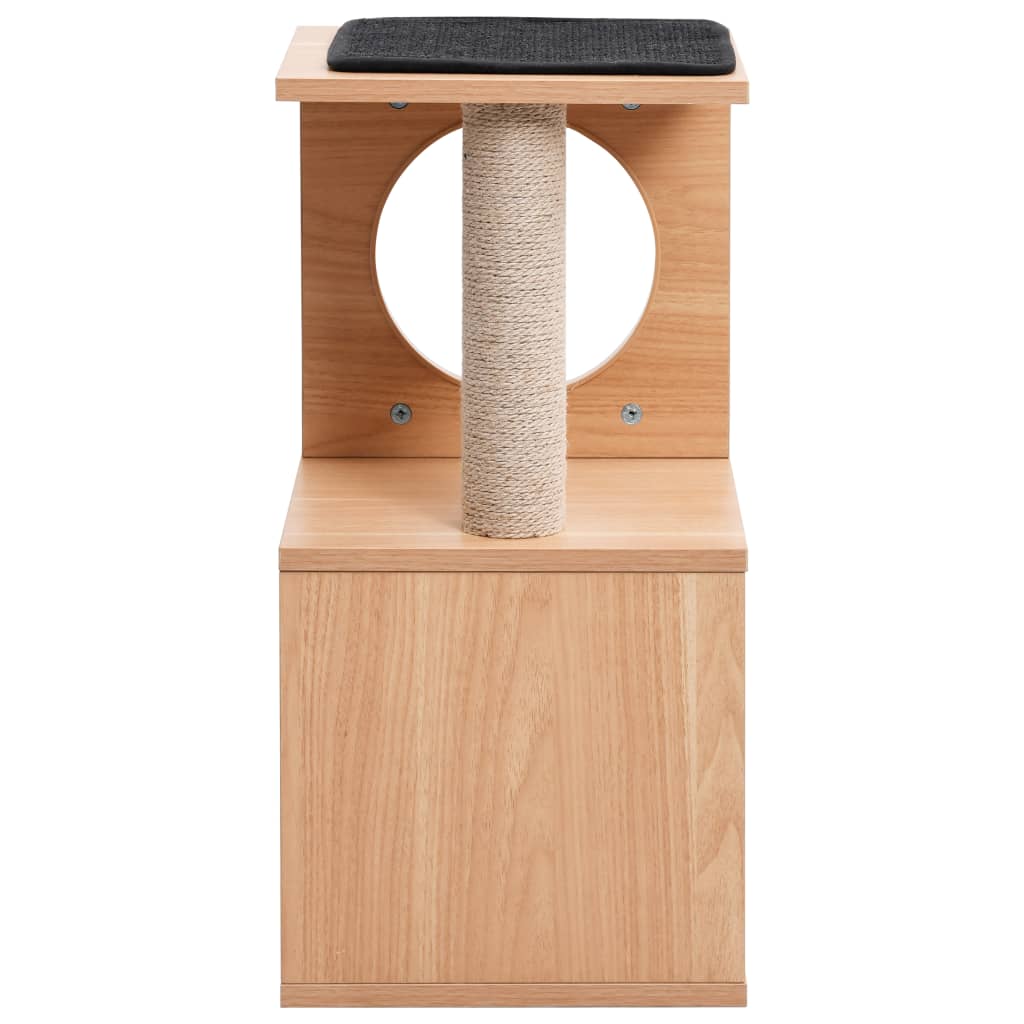 Cat house with sisal rope scratching mat 60 cm