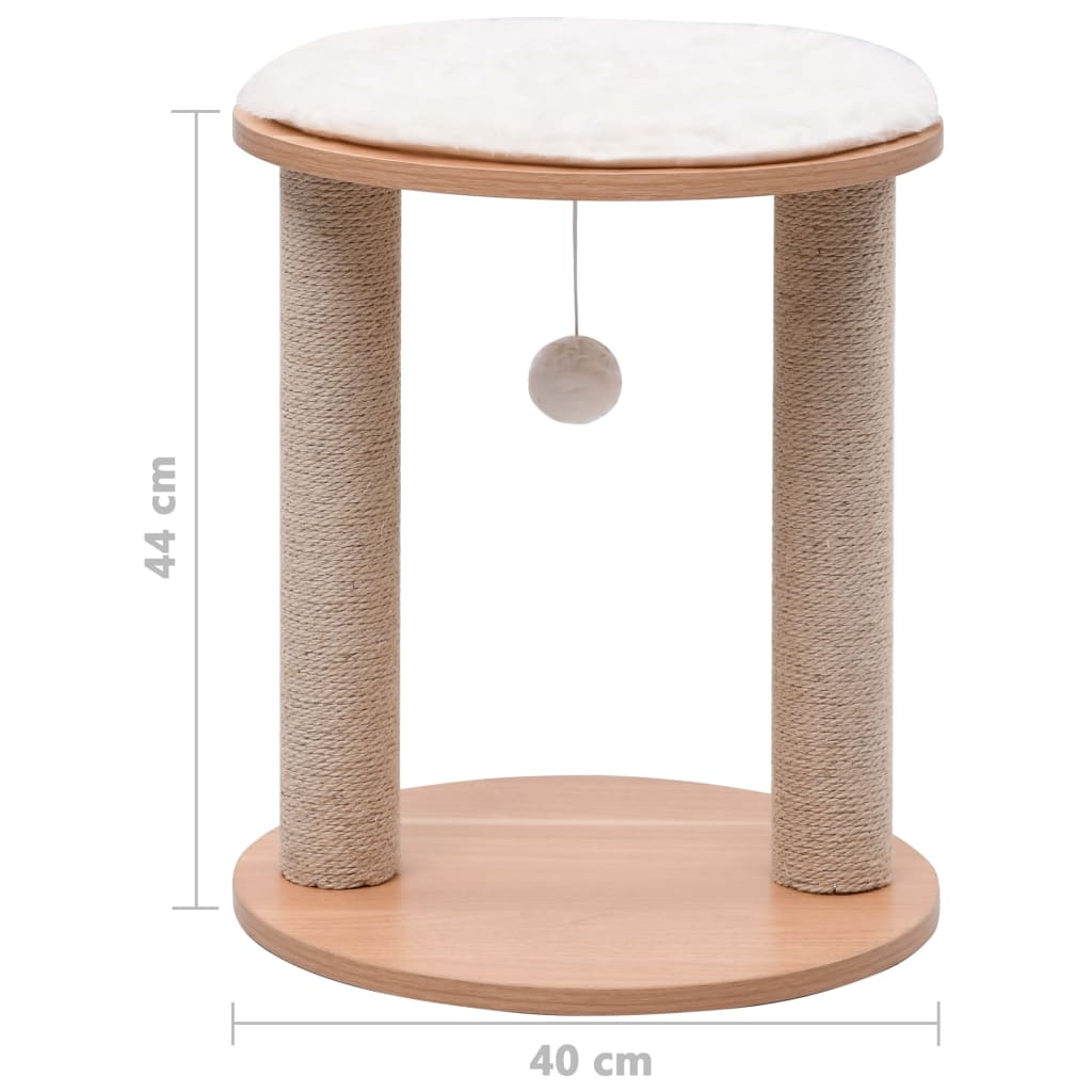 Small cat tree with scratching posts 44 cm