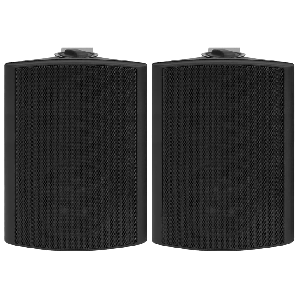 Wall-mounted stereo speakers 2 pcs, black, indoor/outdoor 120 w