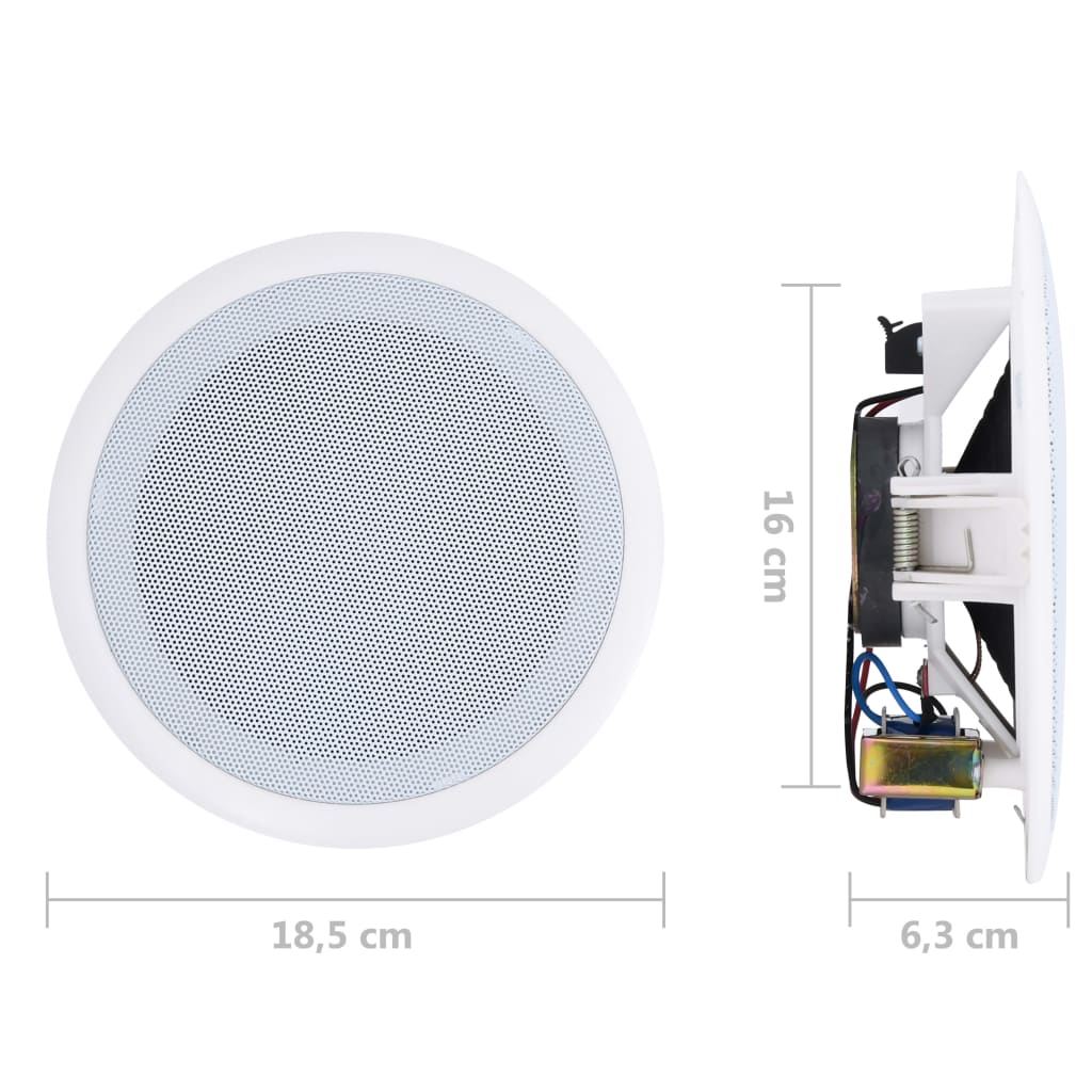 Built-in wall and ceiling speakers 2 pcs, 80 w