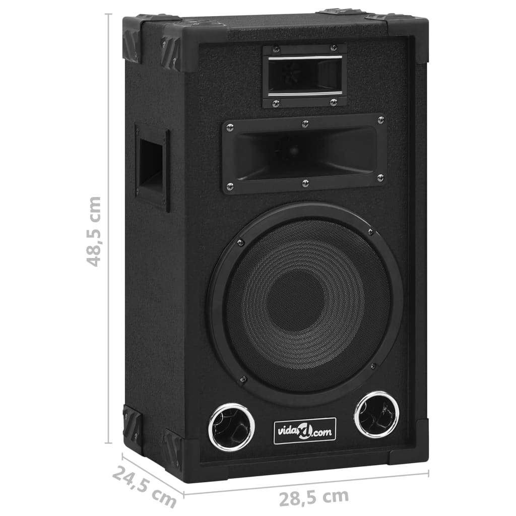 профессиональные HiFi сценические колонки 2 шт. 800 Вт, черные