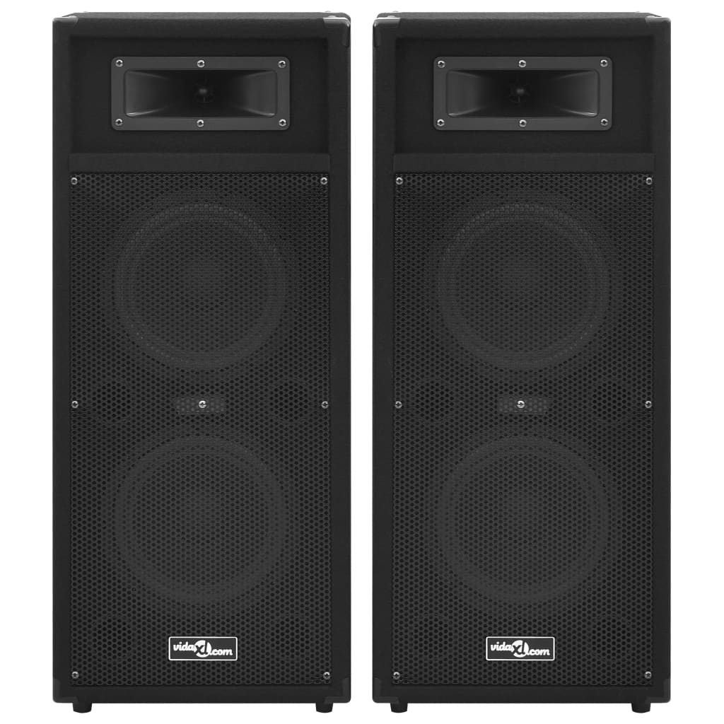 Professional passive hi-fi stage speakers 2 pcs, 1000 w, black