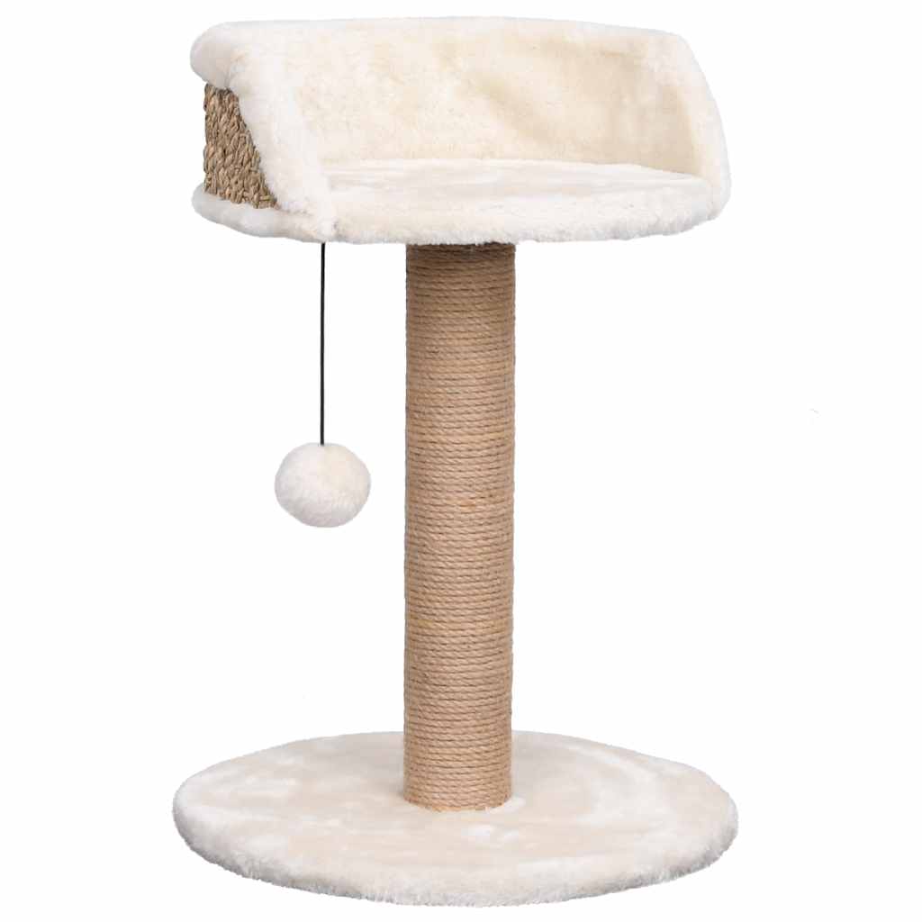 Cat house with scratching post, 49 cm seagrass