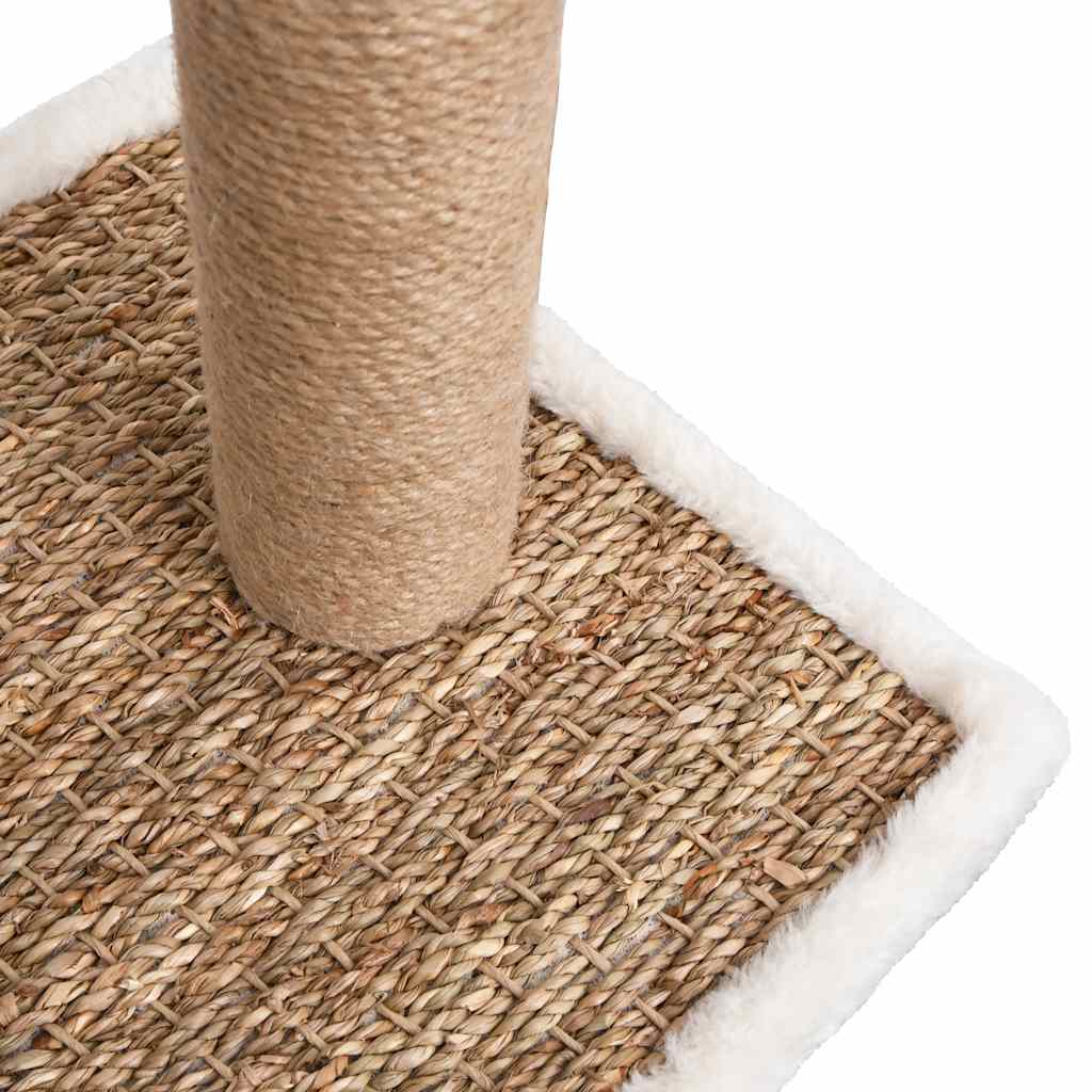 cat scratching post with brush and scratching post